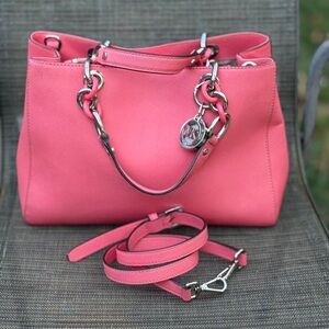 Michael Kors Coral Satchel Bag